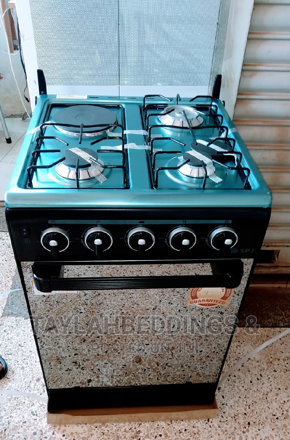 SPJ 4 Burner Gas Cooker 50x50cm – Black