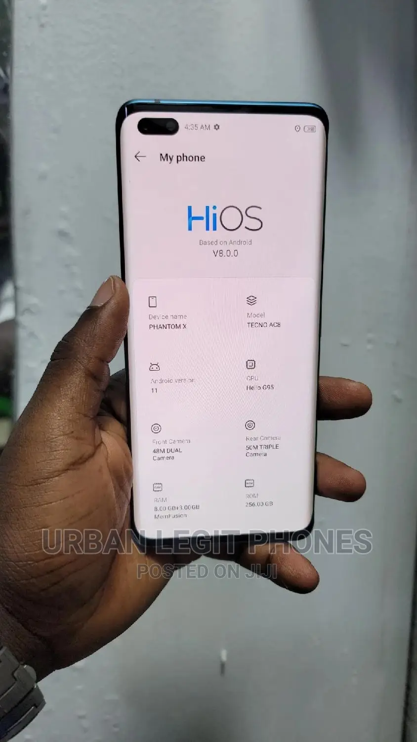 Tecno Phantom X 256 GB Blue