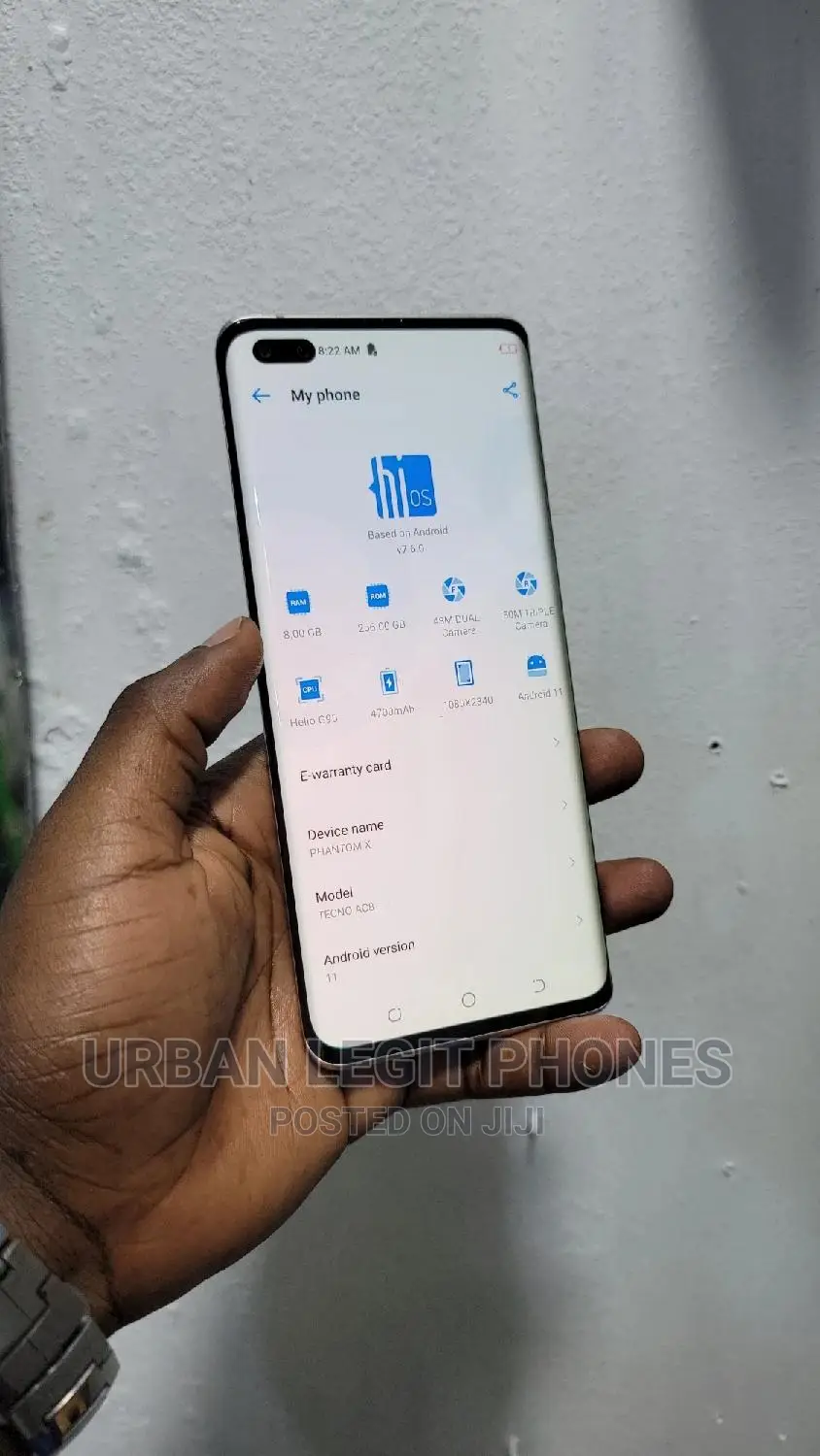 Tecno Phantom X 256 GB Blue