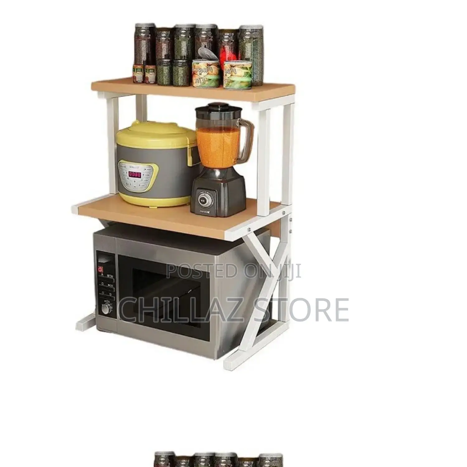 Wooden Microwave Rack.