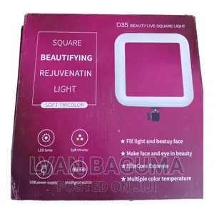Photo - Square LED Ring Light, Phone Holder and Tripod Stand