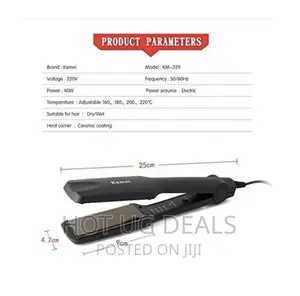 Kemei 160~220 Degrees Constant Temperature Hair Straightener
