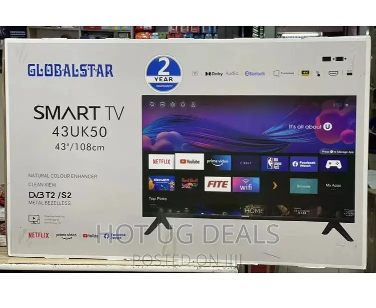 Global Star 43 Inch Smart Android Frameless Tv_ Free-to-air