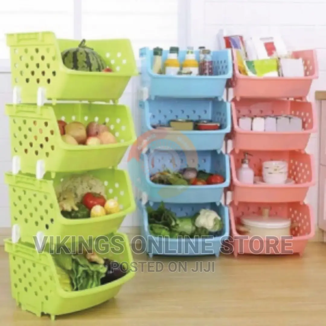 4 Tier Plastic Vegetable Rack