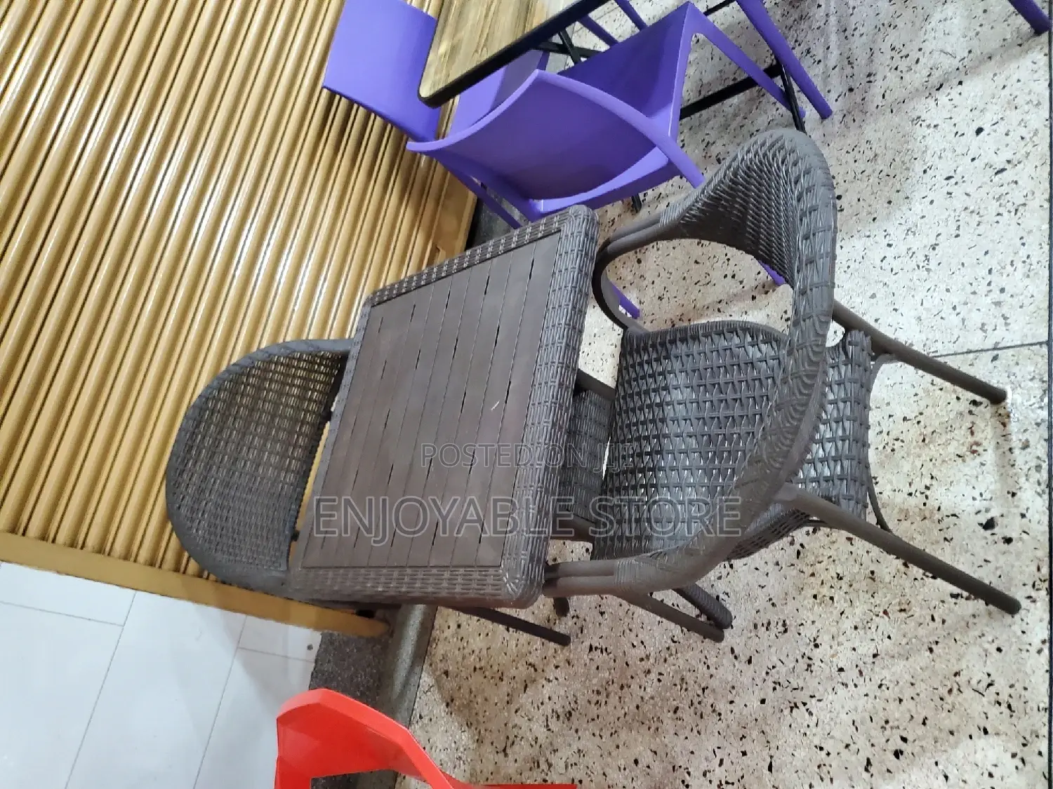 Plastic Balcony Table and Chairs