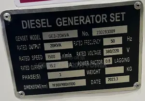 20kva Eurostar Diesel Generator Made in Uk Four Pistons