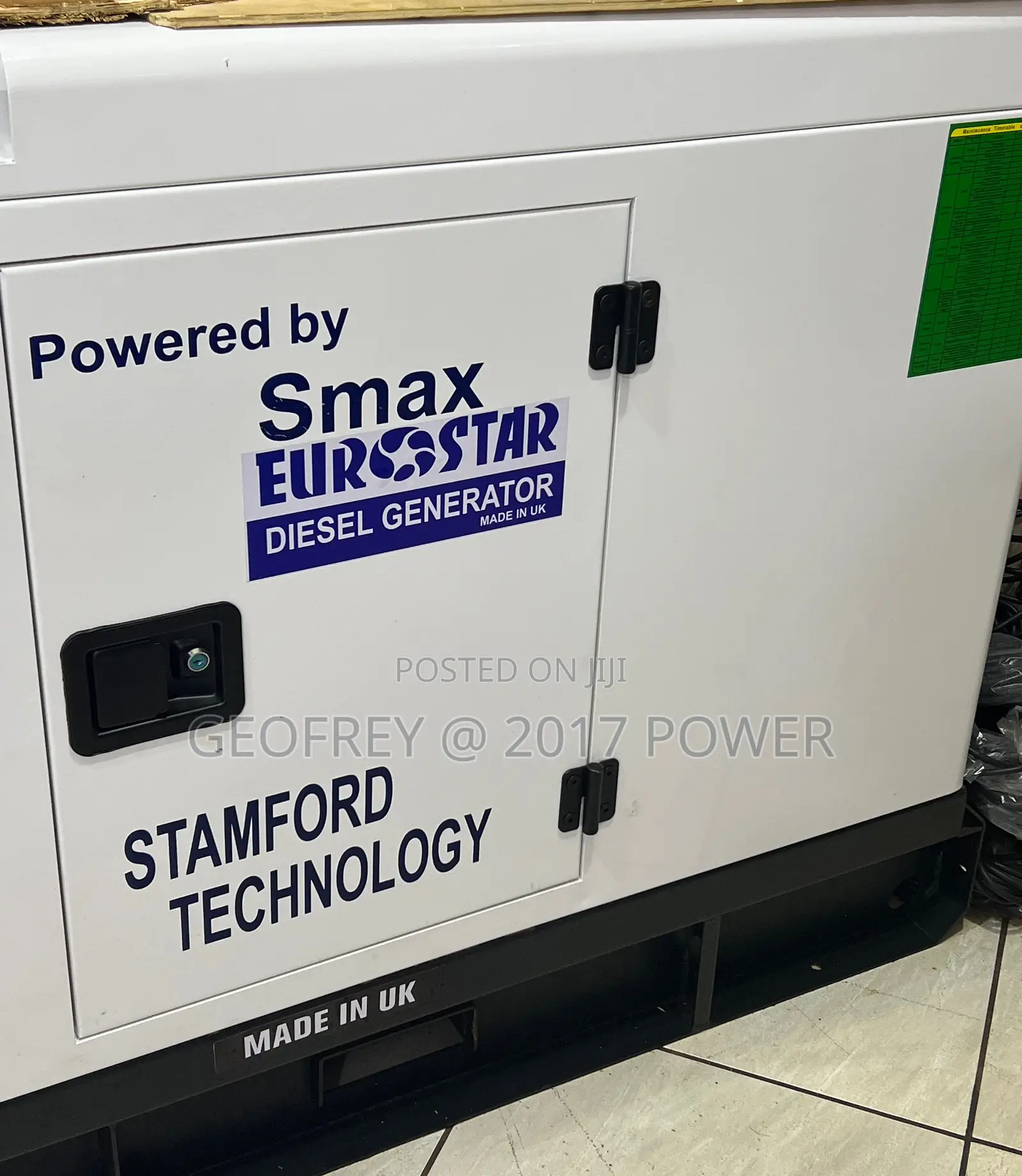 20kva Eurostar Diesel Generator Made in Uk Four Pistons
