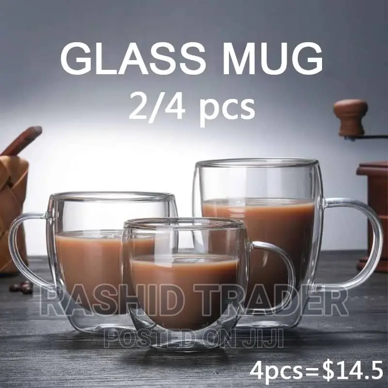 Transparent Insulated Glass Coffee