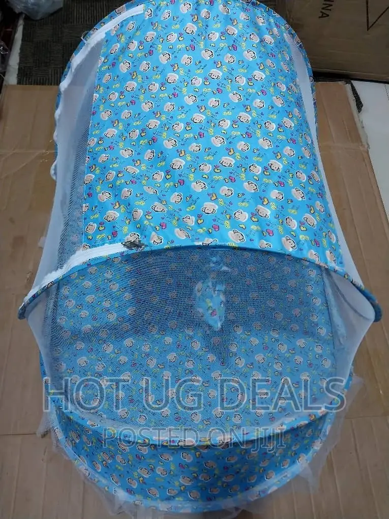 3 Pc Foldable Baby Infant Bed Mosquito Net, Mattress, Pillow