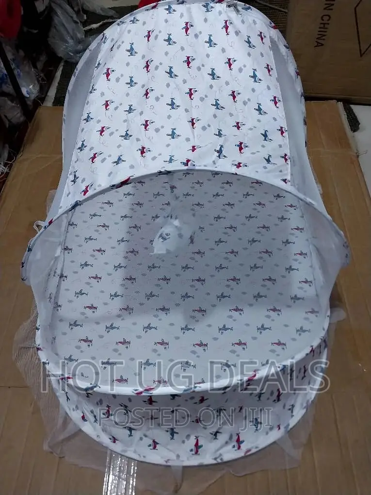 3 Pc Foldable Baby Infant Bed Mosquito Net, Mattress, Pillow