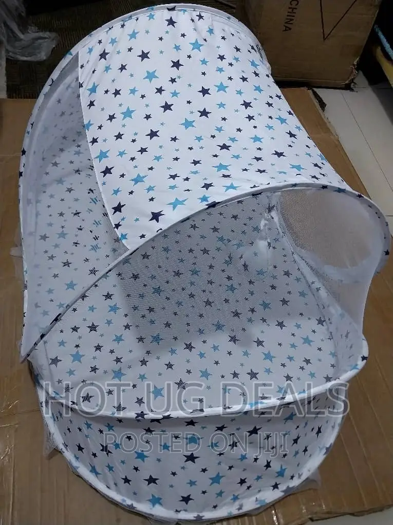 3 Pc Foldable Baby Infant Bed Mosquito Net, Mattress, Pillow