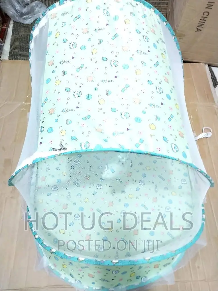 3 Pc Foldable Baby Infant Bed Mosquito Net, Mattress, Pillow