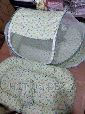 3 Pc Foldable Baby Infant Bed Mosquito Net, Mattress, Pillow