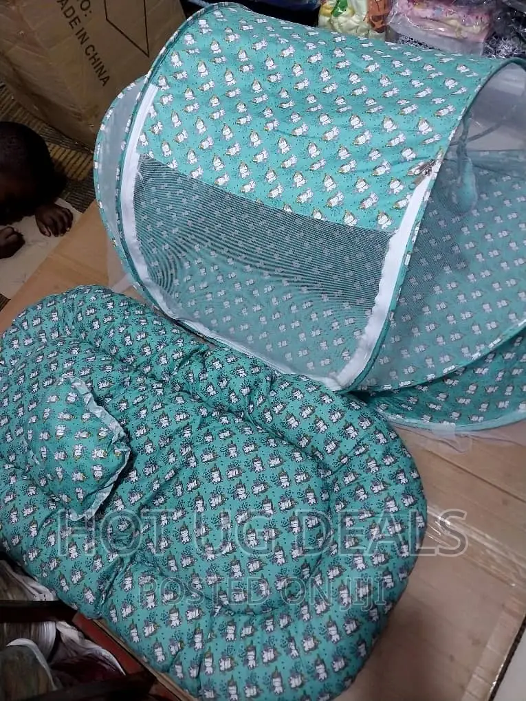 3 Pc Foldable Baby Infant Bed Mosquito Net, Mattress, Pillow