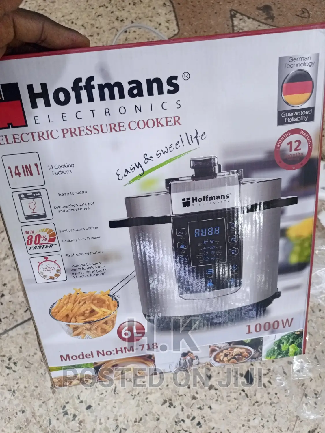 6L Hoffman 14in 1 Electric Pressure Cooker