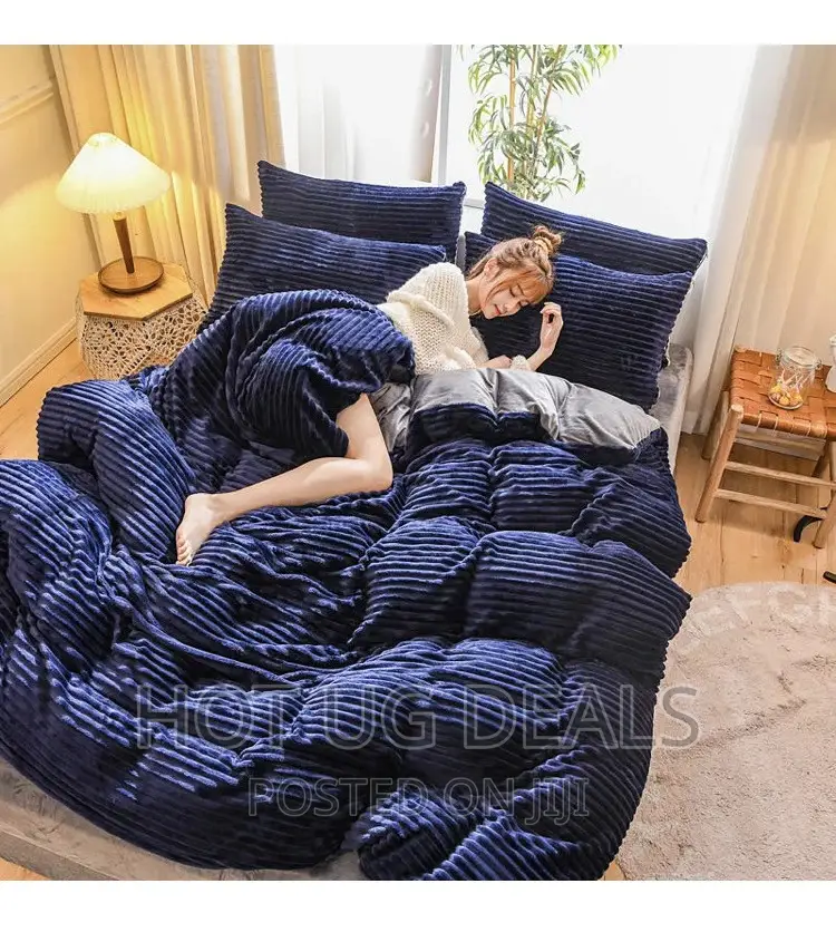5x6 4pcs Velvet Bedding Set Full Queen King Size Duvet Cover
