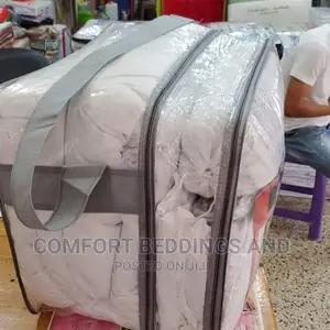 10 Peices Bedcover Set Plain White 6*6
