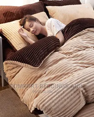 Photo - Coral Duvet Gold With One Bedsheet and Two Pillowcases