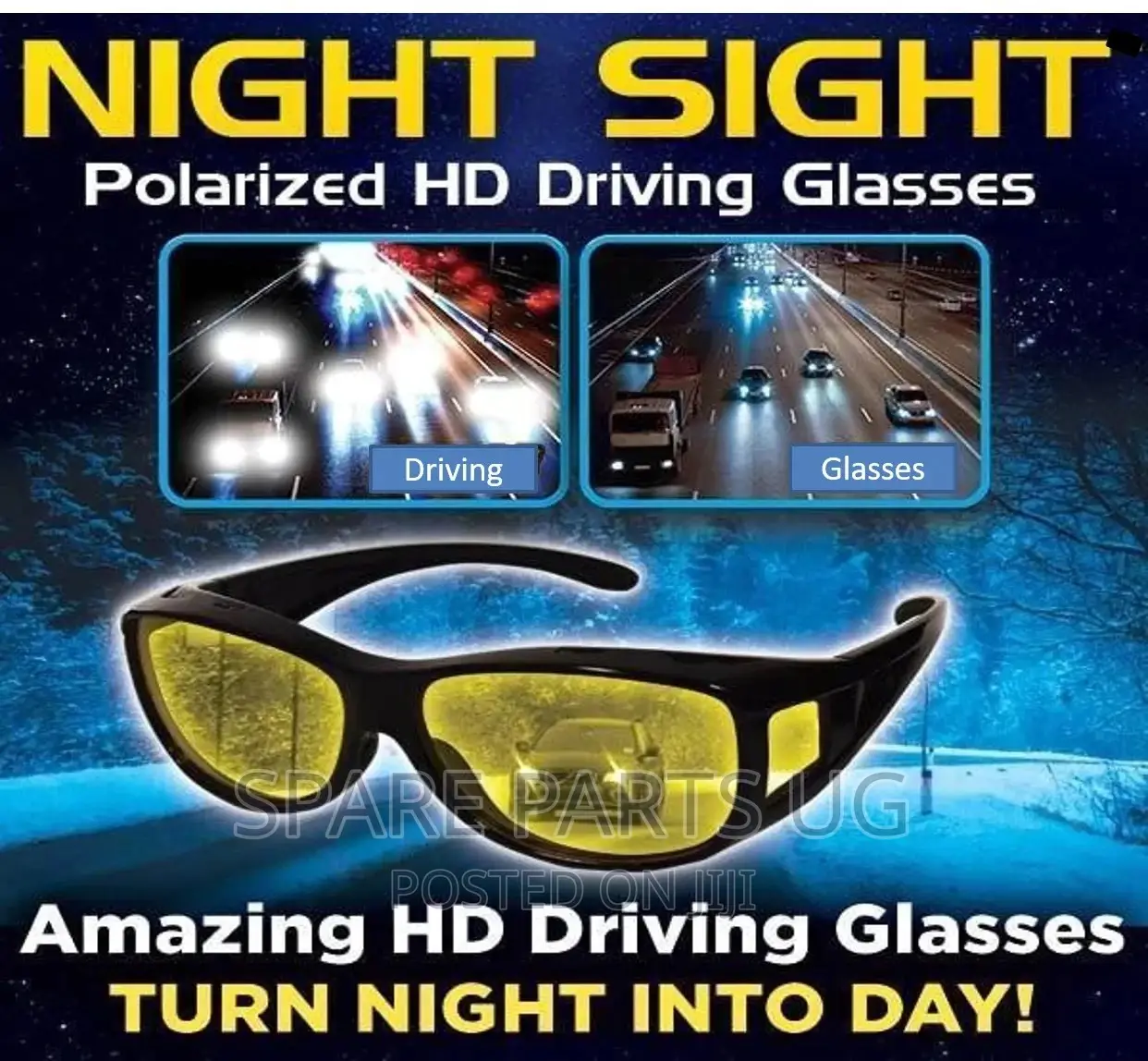 Night Polarized HD Driving Glasses