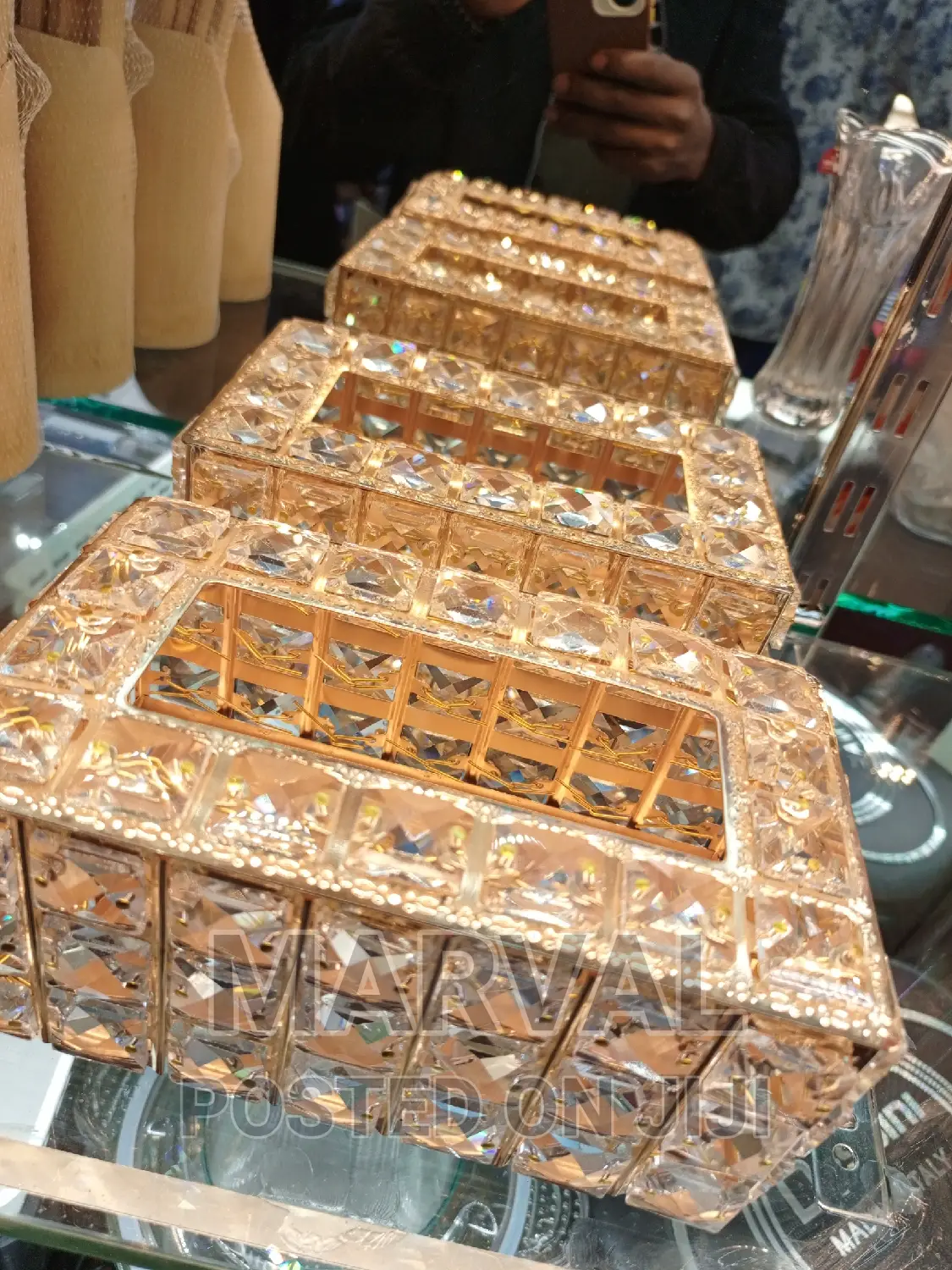 Luxury Crystal Tissue Paper Box Covers
