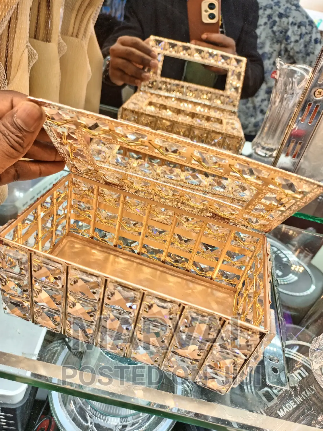 Luxury Crystal Tissue Paper Box Covers