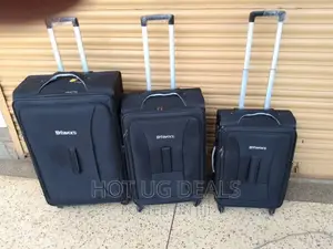 Fabric Cloth Travel Suitcases Fashion Bag- Black