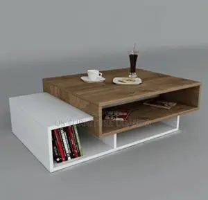 Center Table White and Brown