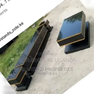 Tv Stand and Center Table Black and Gold