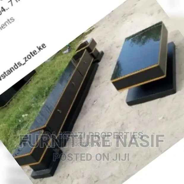 Tv Stand and Center Table Black and Gold