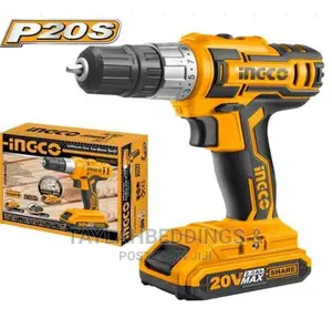 Ingco Lithium-Ion Cordless Drill Yellow Black