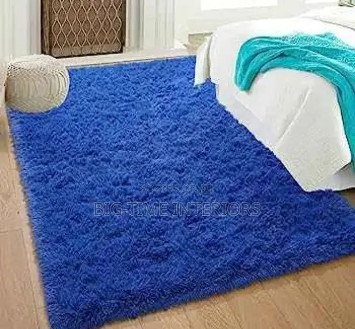 Fluffy Center Carpet 150*200cm- Blue