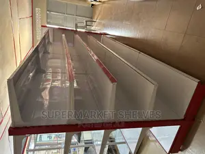 Supermarket Shelves Double and Single on Sale
