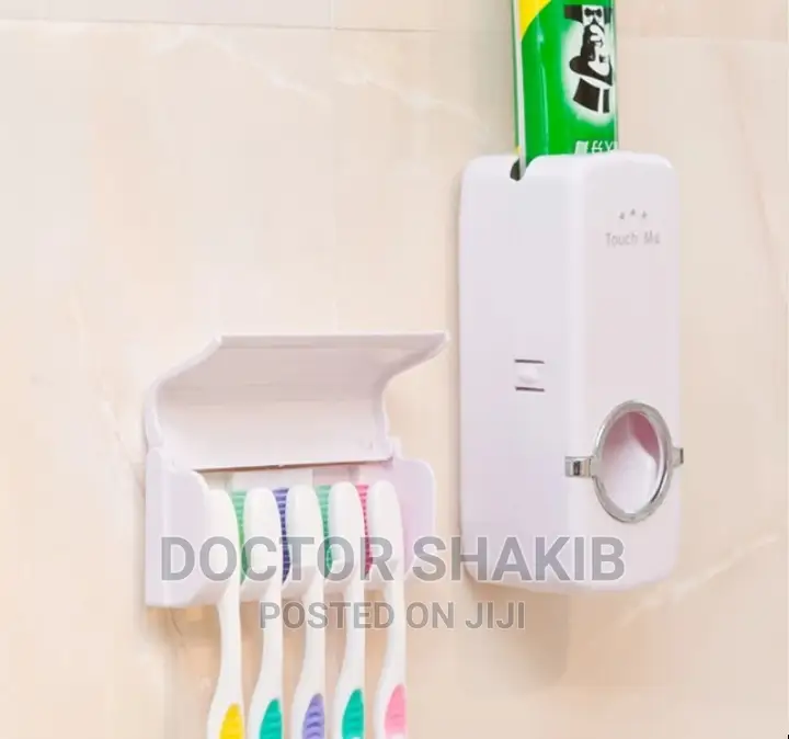 Toothpaste Dispenser Squeezer (Toothbrush Holder)