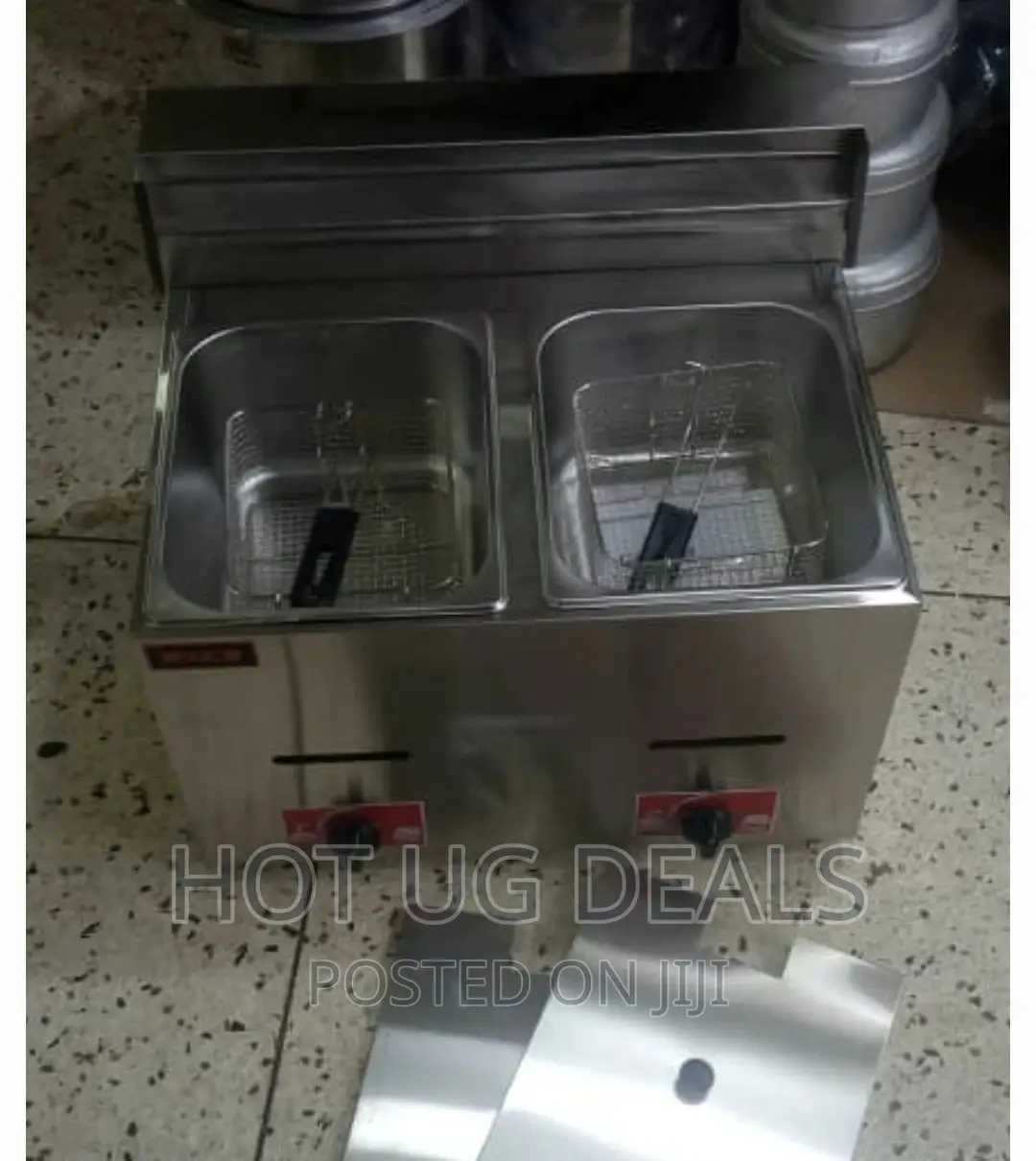 Cjk Gas Deep Fryer 12l - Silver