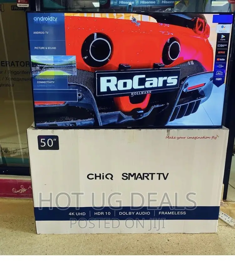 Chiq 50 Inch Uhd Flameless Android Smart Led Tv