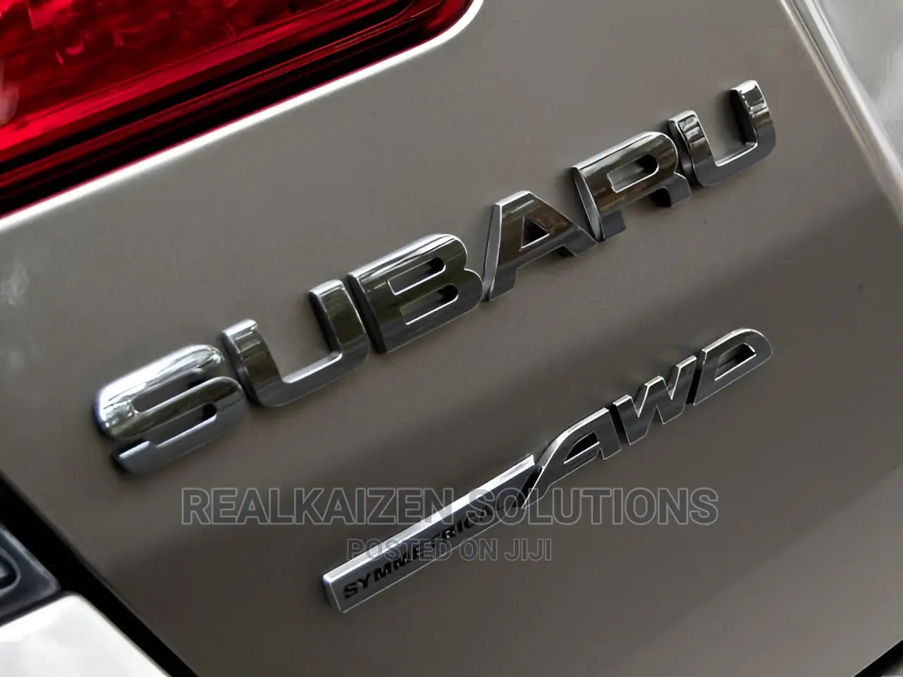 3D SYMMETRICAL AWD Car | Subaru Tailgate Chrome Decal Logo