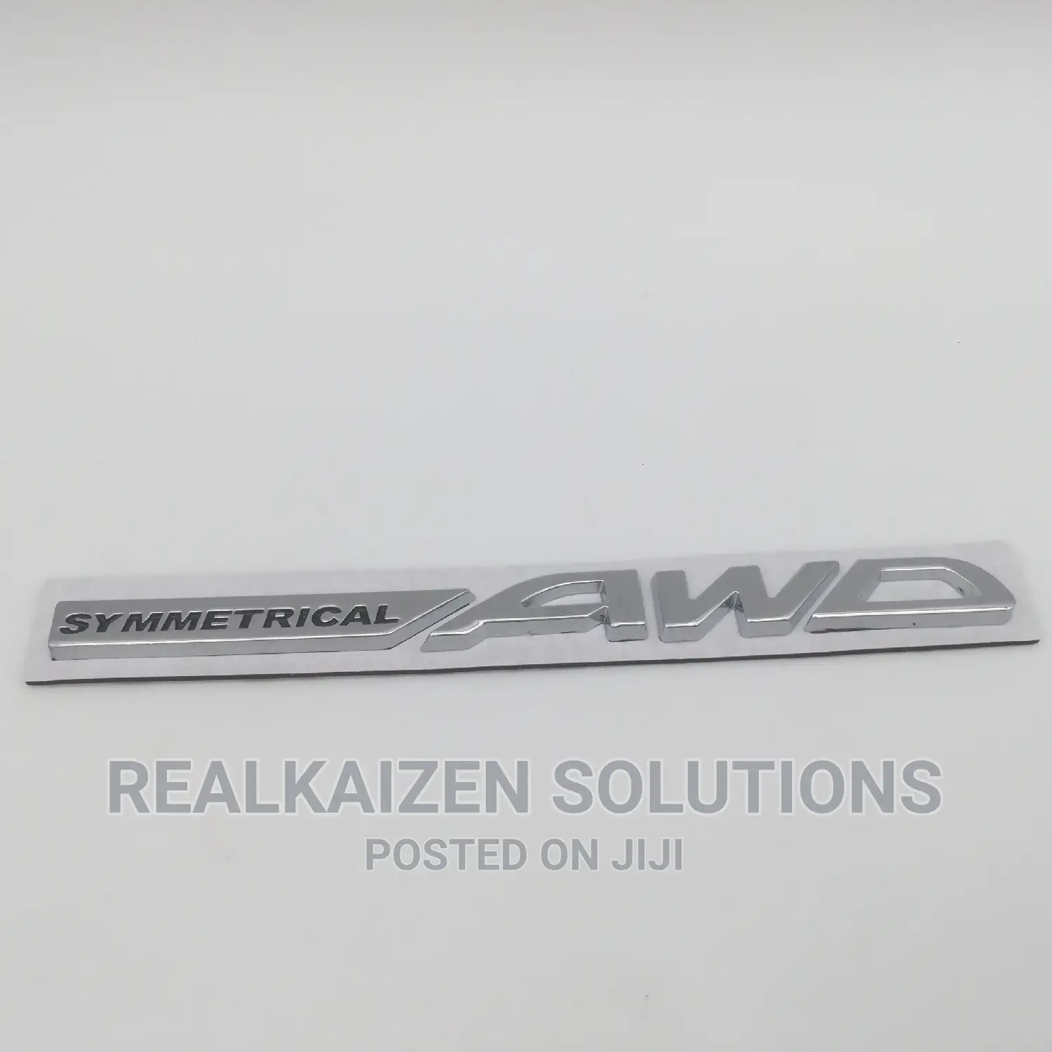 3D SYMMETRICAL AWD Car | Subaru Tailgate Chrome Decal Logo