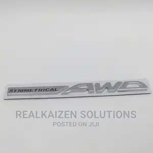 3D SYMMETRICAL AWD Car | Subaru Tailgate Chrome Decal Logo