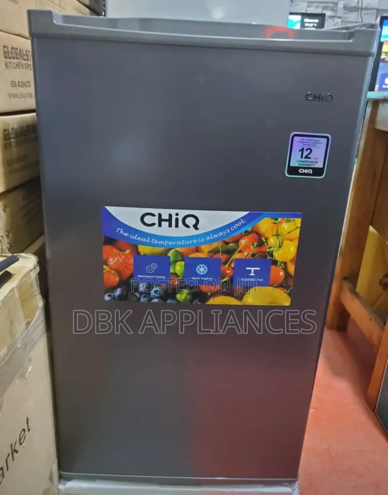 Chiq 120l Single Door Refrigerator 5yrs Warranty