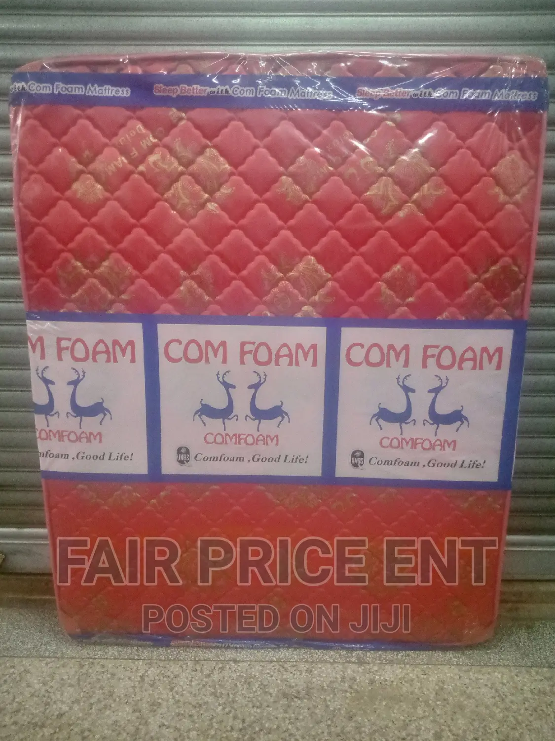 Quilted Density Mattress.5x6x8inches.( Red)