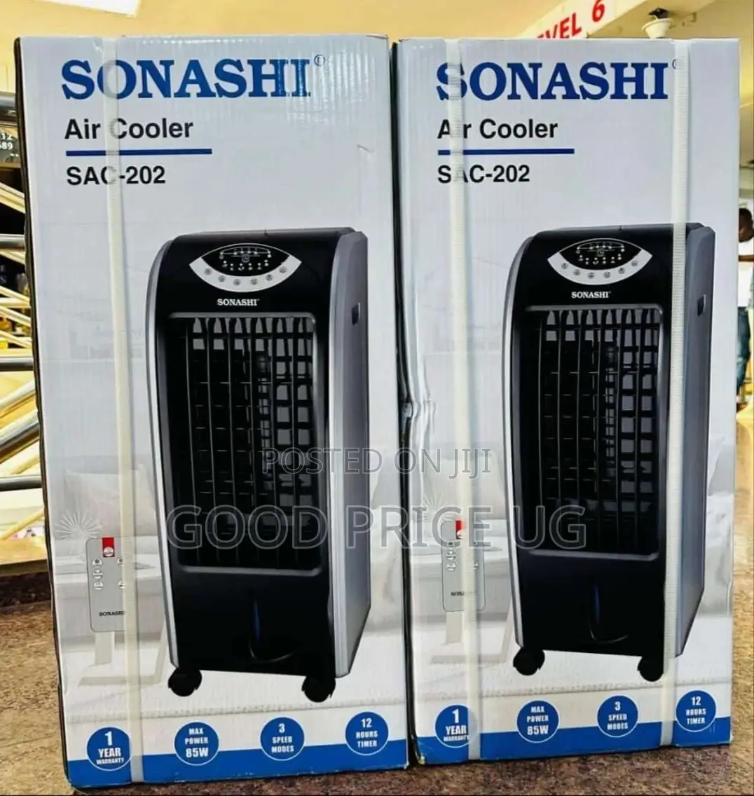 202 Sonashi Air Cooler. Comes With 1 Year Warranty
