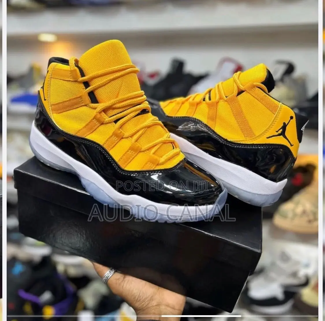 Jordan 11 Retro Yellow , Jordan 11 Retro Red and Retro Blue