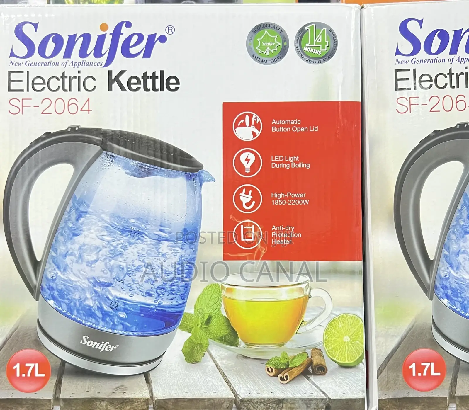 Sonifer 1.7 LTRS Electric Kettle