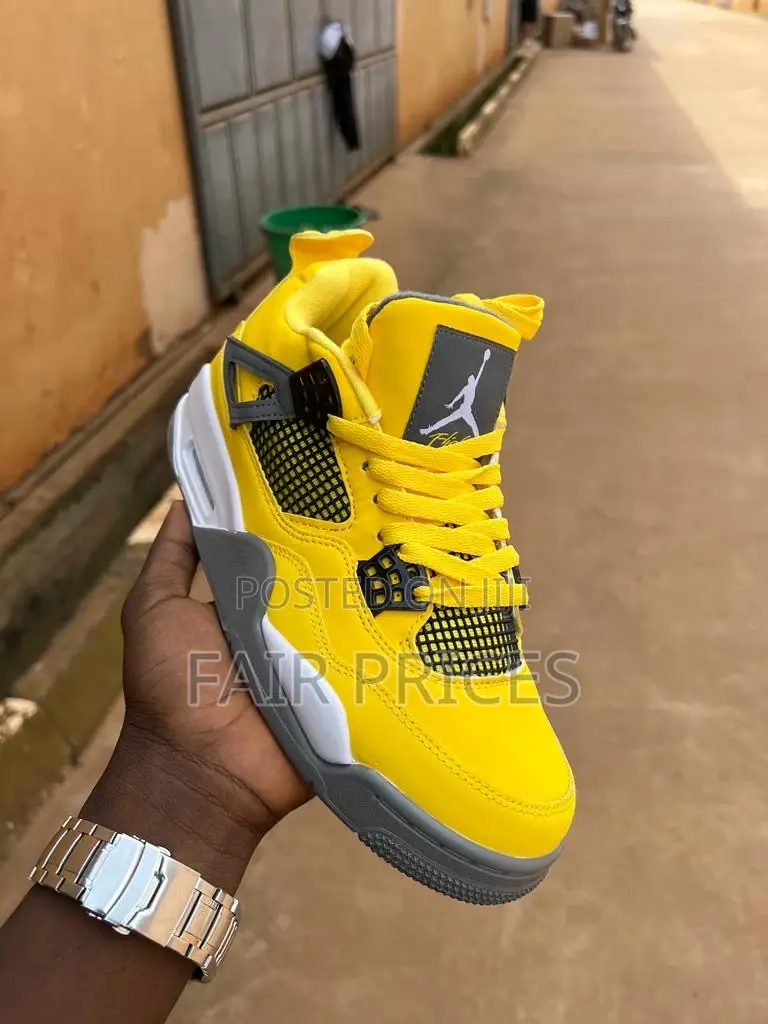 Classic Original Unisex Jordan 4 Yellow