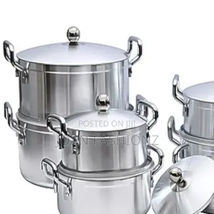 7 Pieces of Stainless Steel Saucepans/Cookware