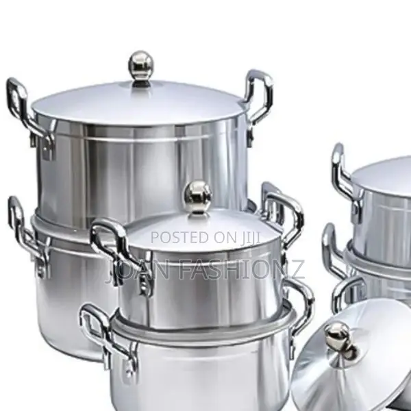 7 Pieces of Stainless Steel Saucepans/Cookware