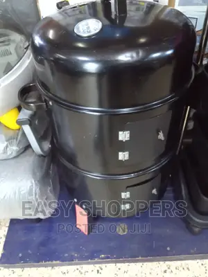 3 In 1 Double Layer Smoker Wood Charcoal Grill