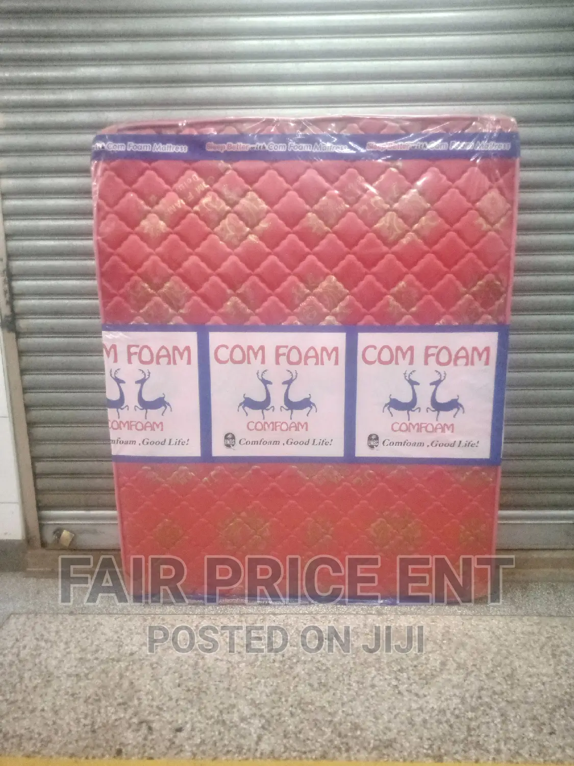 Mattress 4x6x6inches.Quilted Density.( Red)