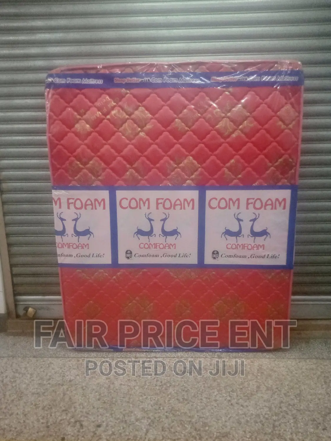 Mattress 4x6x6inches.Quilted Density.( Red)
