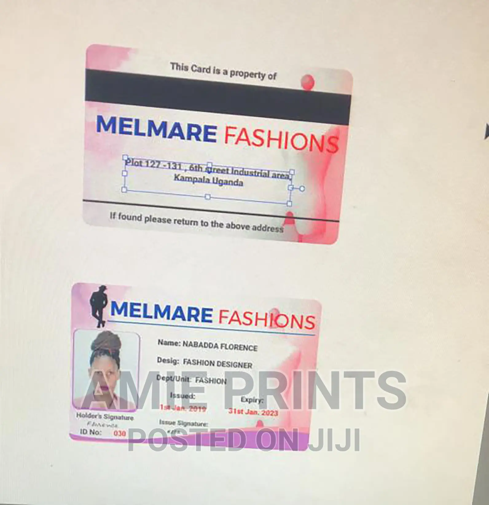 Company Plastic Identity Cards